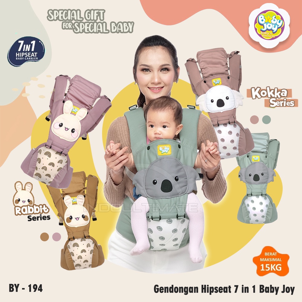 Gendongan Hipseat Bayi BY-194 Gendongan Bayi Model Terbaru BABY JOY Gendongan Bayi Depan Duduk Gendongan Bayi Samping Gendongan Multifungsi