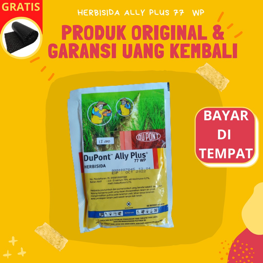 Racun Herbisida Obat Pembasmi Rumput Selektif Pra Tumbuh ALLY PLUS 77 WP