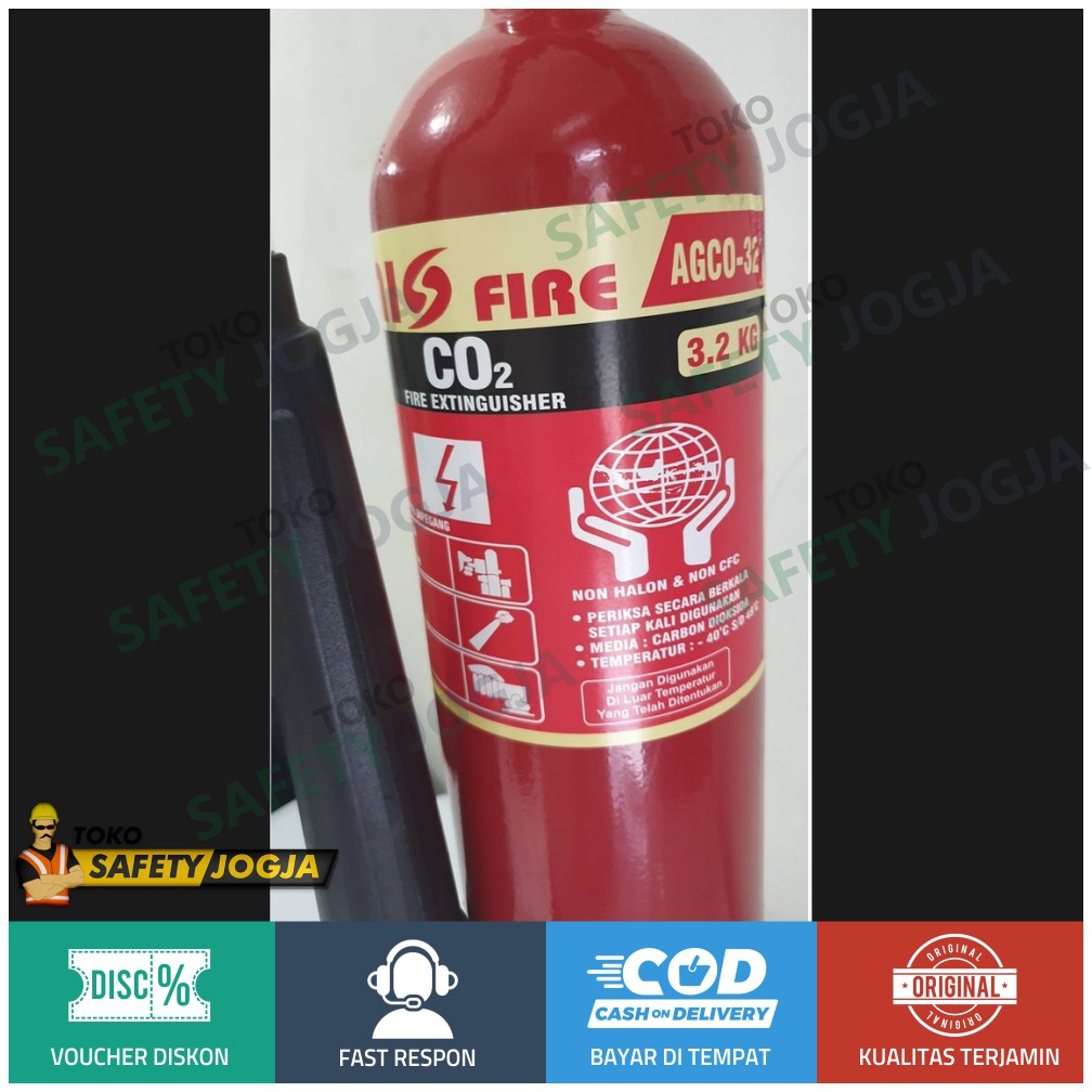 Alat pemadam kebakaran / APAR CO2 Merk Agnis Fire 3,2 Kg