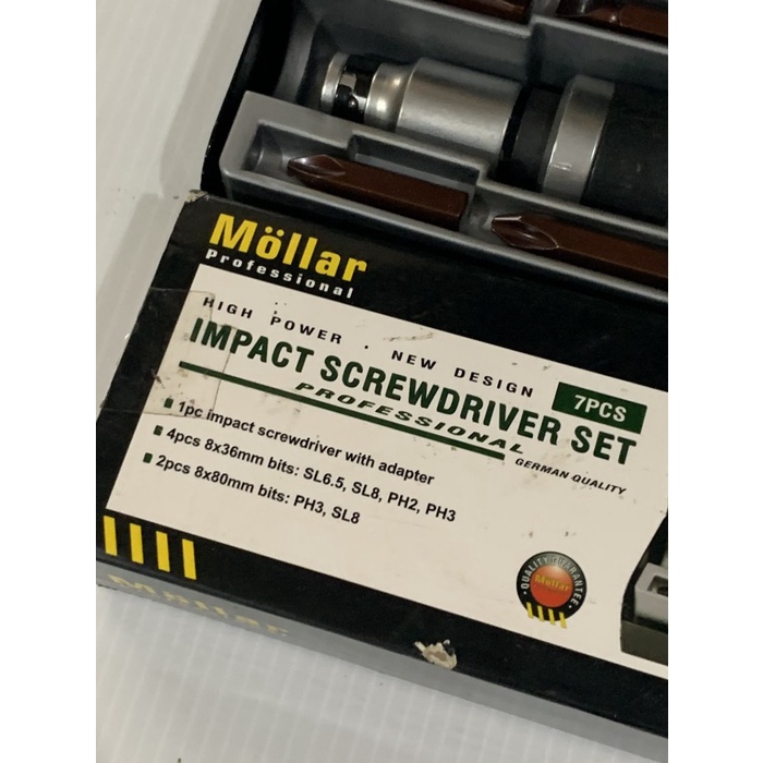 Obeng Ketok Gagang Besi Impact Screwdriver Set 7pcs MOLLAR