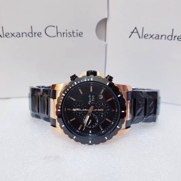 OBRAL Jam Tangan Pria Alexandre Christie AC 6141/ AC6141 / 6141 JAM TANGAN ALEXANDRE CHRISTIE Stainl