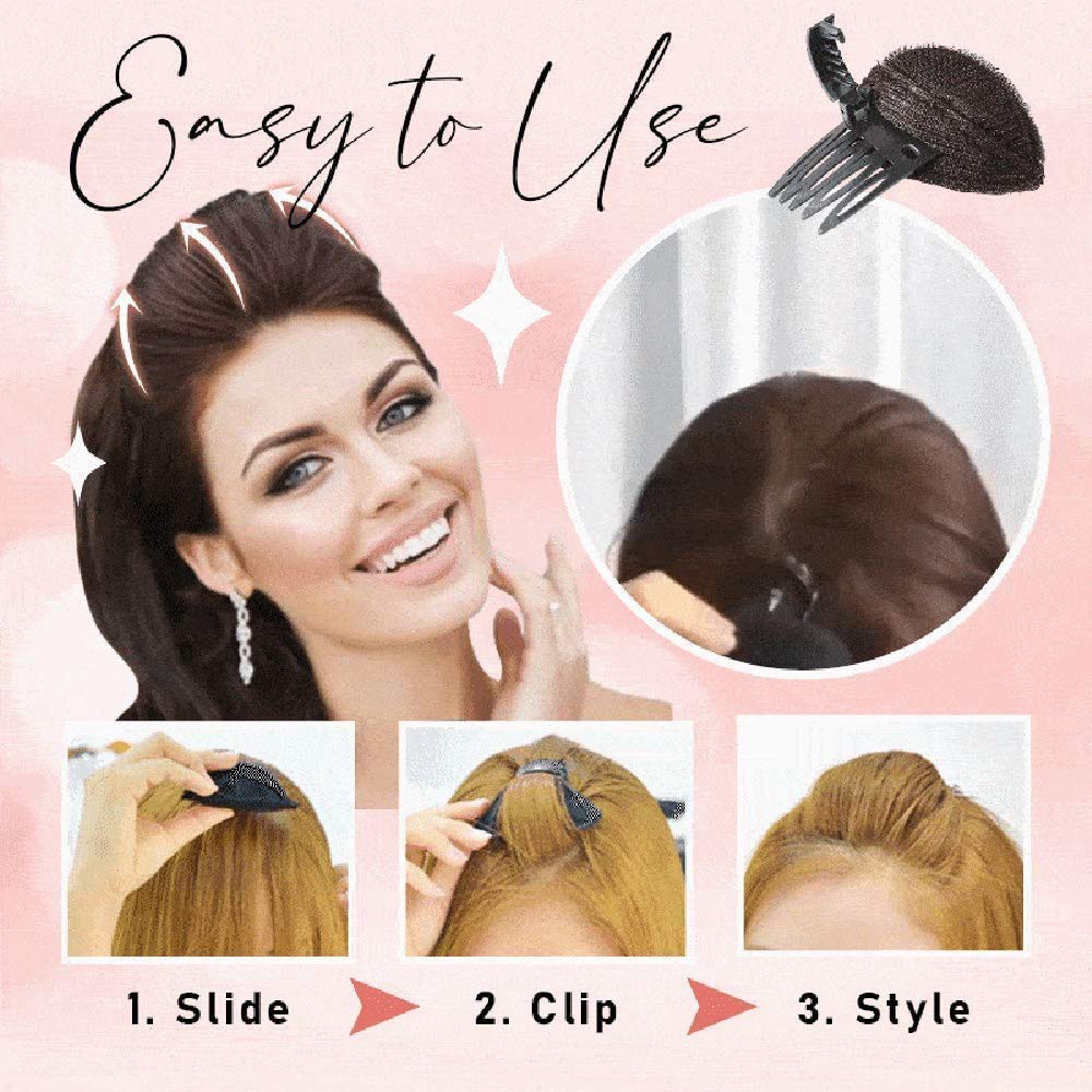 1 / 4pcs / Set Spons / Puff Penambah Volume Rambut Untuk Wanita