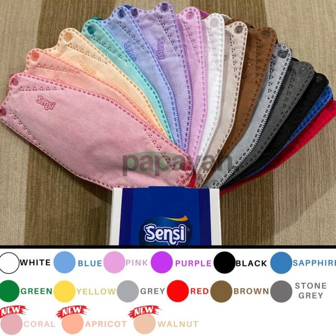 BOLEH DROPSHIP MASKER SENSI CONVEX MASK 4PLY EARLOOP ISI 20 PCS BUKAN DUCKBILL