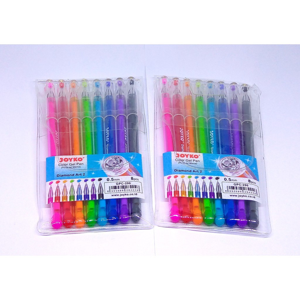 

Pulpen Gel Joyko Diamond Art 2 GPC-296 (8 pcs) - 0.5 mm