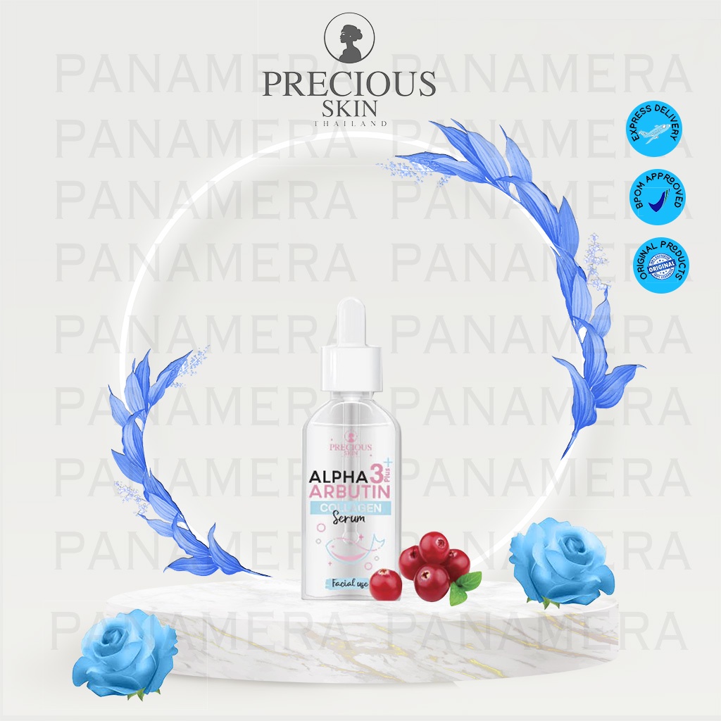 Alpha Arbutin 3Plus Glow &amp; Shine Collagen Face Serum BPOM/ Serum Pemutih Wajah 50ml  HARGA