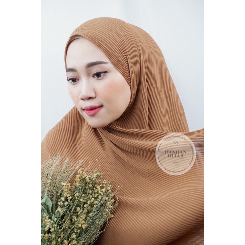 PLEATED SHAWL / PASHMINA FULL PLISKET-Ovaltine