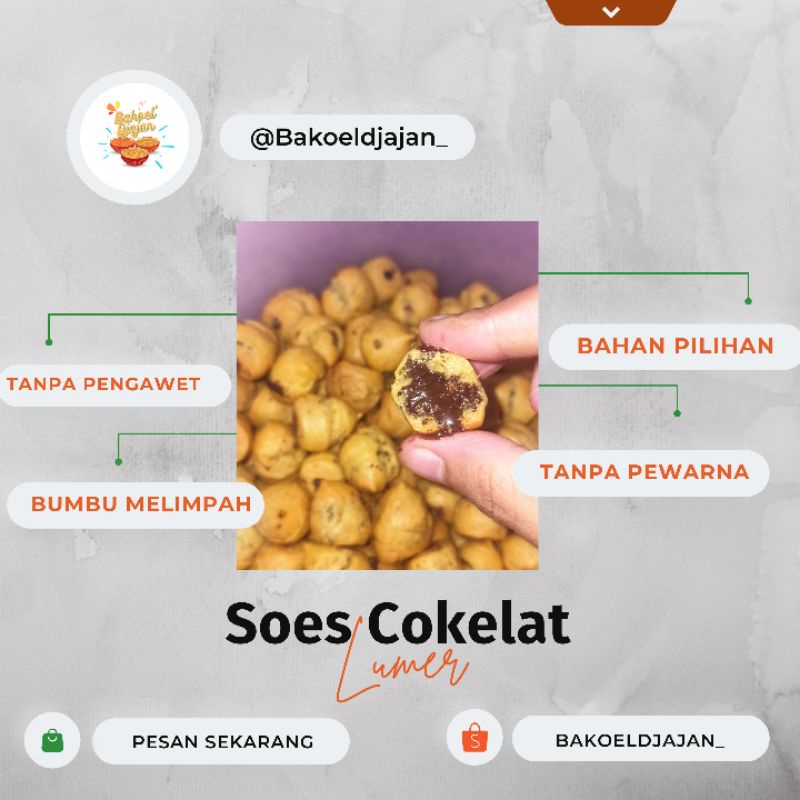 

(250 GR) SOES COKELAT LUMER BY BAKOEL DJAJAN