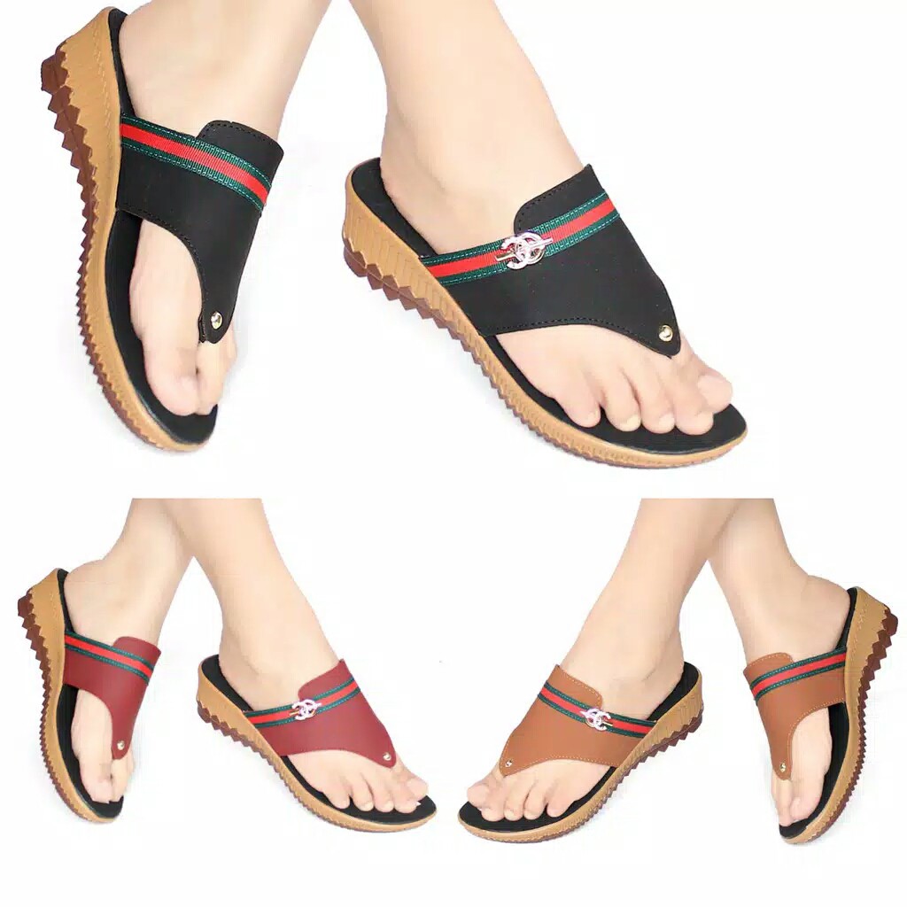 Sandal Wedges Jepit rizkiana_olshop