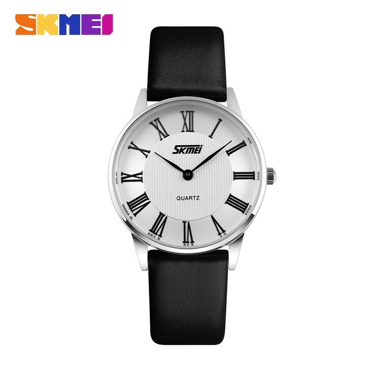 SKMEI 9092 Jam Tangan Pria Wanita Analog Tali Kulit WATCHKITE WKOS