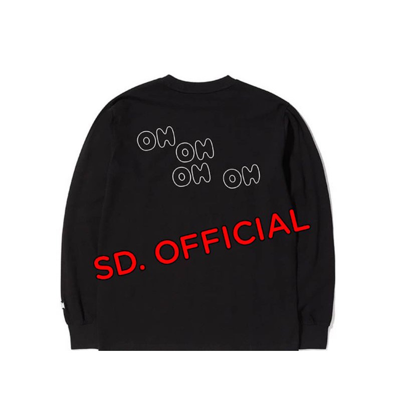 Sweater Basic Talking ON Logo bts tangan kiri