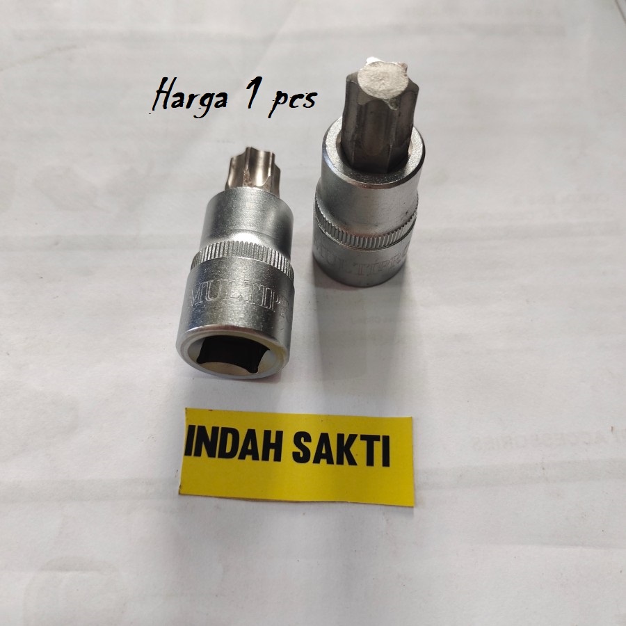 Star Bit Starbit Socket 1/2" T60 L55 Kunci Mata Sok Bintang Multipro