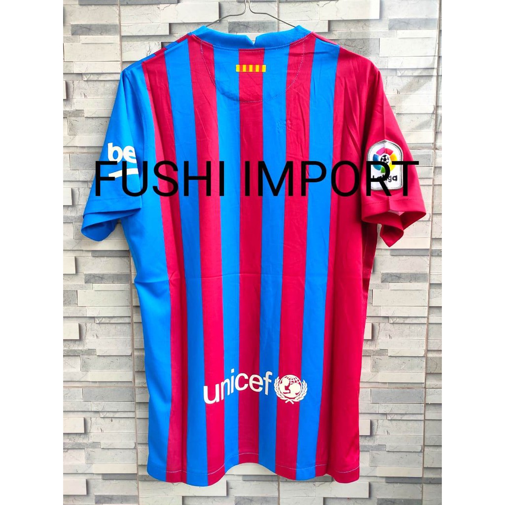 HQ JERSEY BOLA BARCA HOME FULL PATCH LALIGA 2021-2022 GO HIGH QUALITY