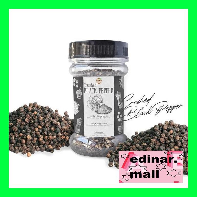 

50Siusbu House Of Organix Crushed Black Pepper (Lada Hitam Kasar) 60 Gr Bud050S