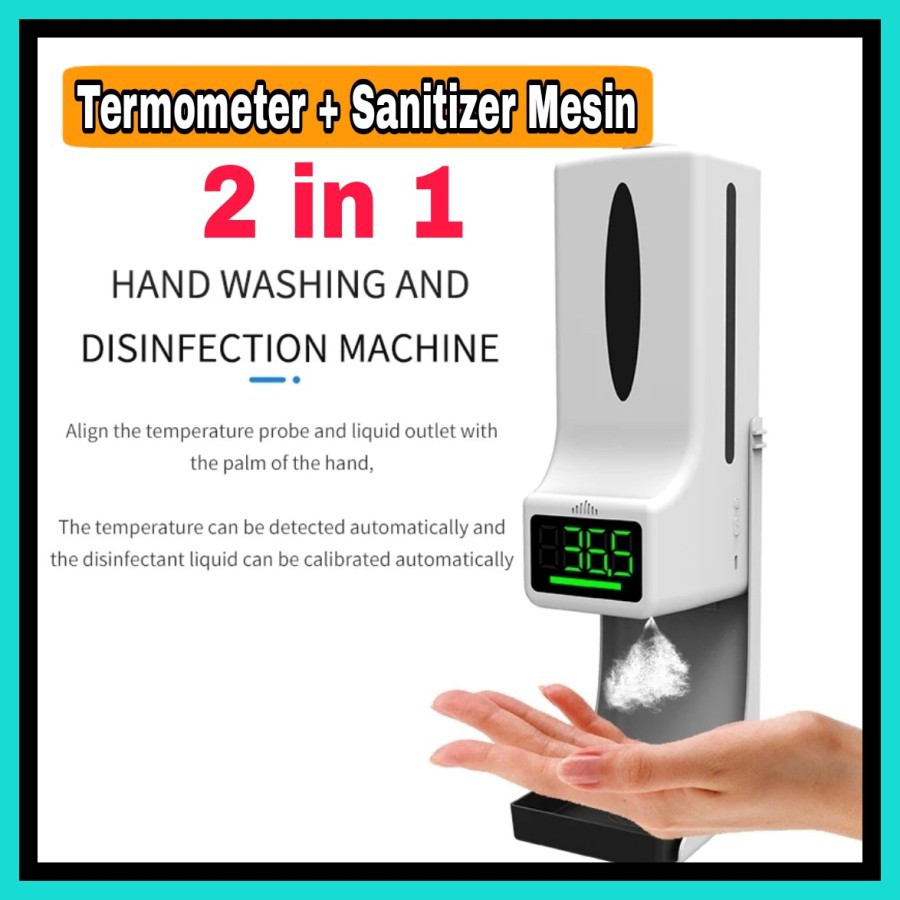 NA -Termometer Ruangan + Sanitizer Counter 2in1 Sanitizer Mesin K9X