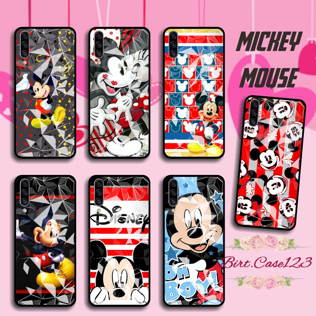 softcase diamond gambar MICKEY MOUSE Oppo A3s A1k A5 A9 2020 A7 F9 A5s A31 A52 A92 A37 A53 A83 BC609