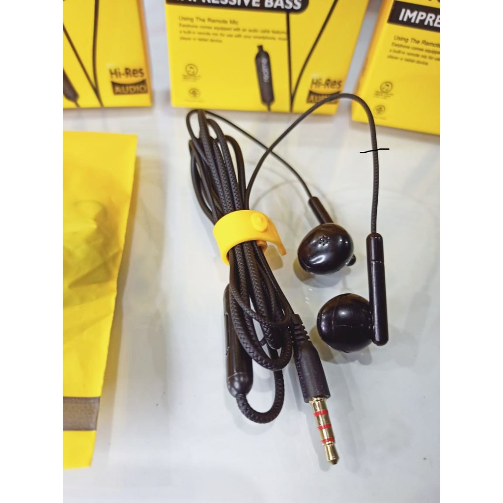 Headset Realme QP-268 Handsfree Proton Metallic Super Bass Murah