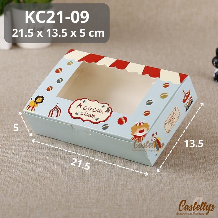 

10 pcs KC21-09 Kotak Box KC14 KC21 Kue Serbaguna Roti Bakpao Mooncake