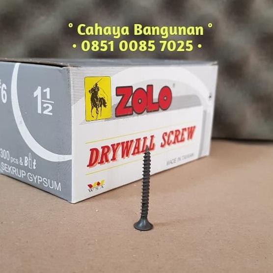 

[cod] Sekrup Gypsum Skrup Gipsum Hitam ZOLO 6 x 11/2 Inch Kotak Dus 4 Cm 4Cm [cod]