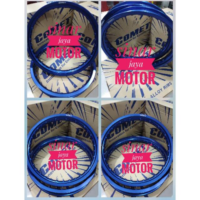 Pelak Velg comet ring 14 140/160/14 thailand biru