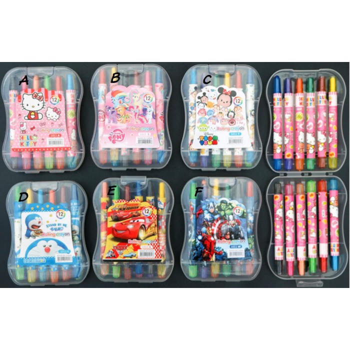 CRAYON PUTAS+CASE KARAKTER (11 CM)