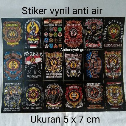 

(ISI 18 PCS STIKER) STIKER SILAT IPSI ANTI AIR MURAH