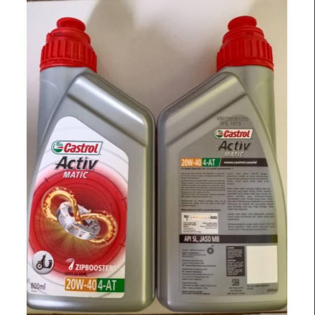 Oli castrol active matic SAE 20-40W untuk semua matic beat/vario/mio/m3/scoopy/spacy/series