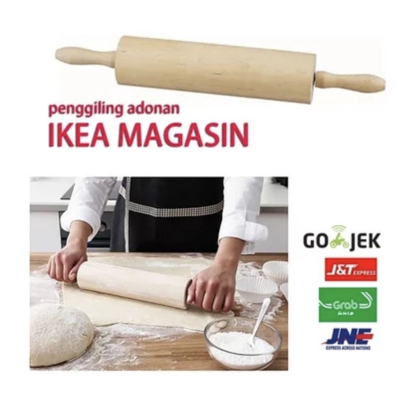 MAGASINA Penggiling Adonan KAYU PREMIUM IMPORT ROLLING PIN