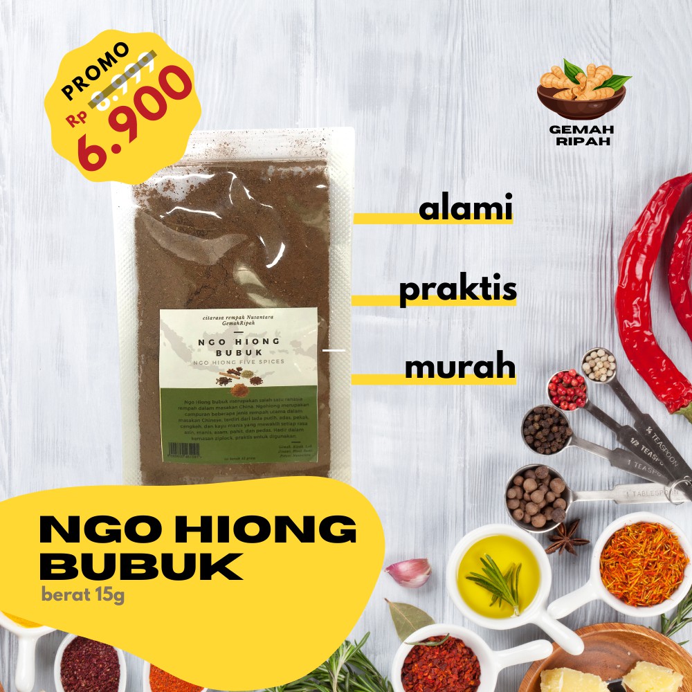 Bumbu Ngohiong Halal Bumbu Ngo Hiong Bumbu Bubuk Makanan China Makanan Cina Bumbu Dapur Tabur