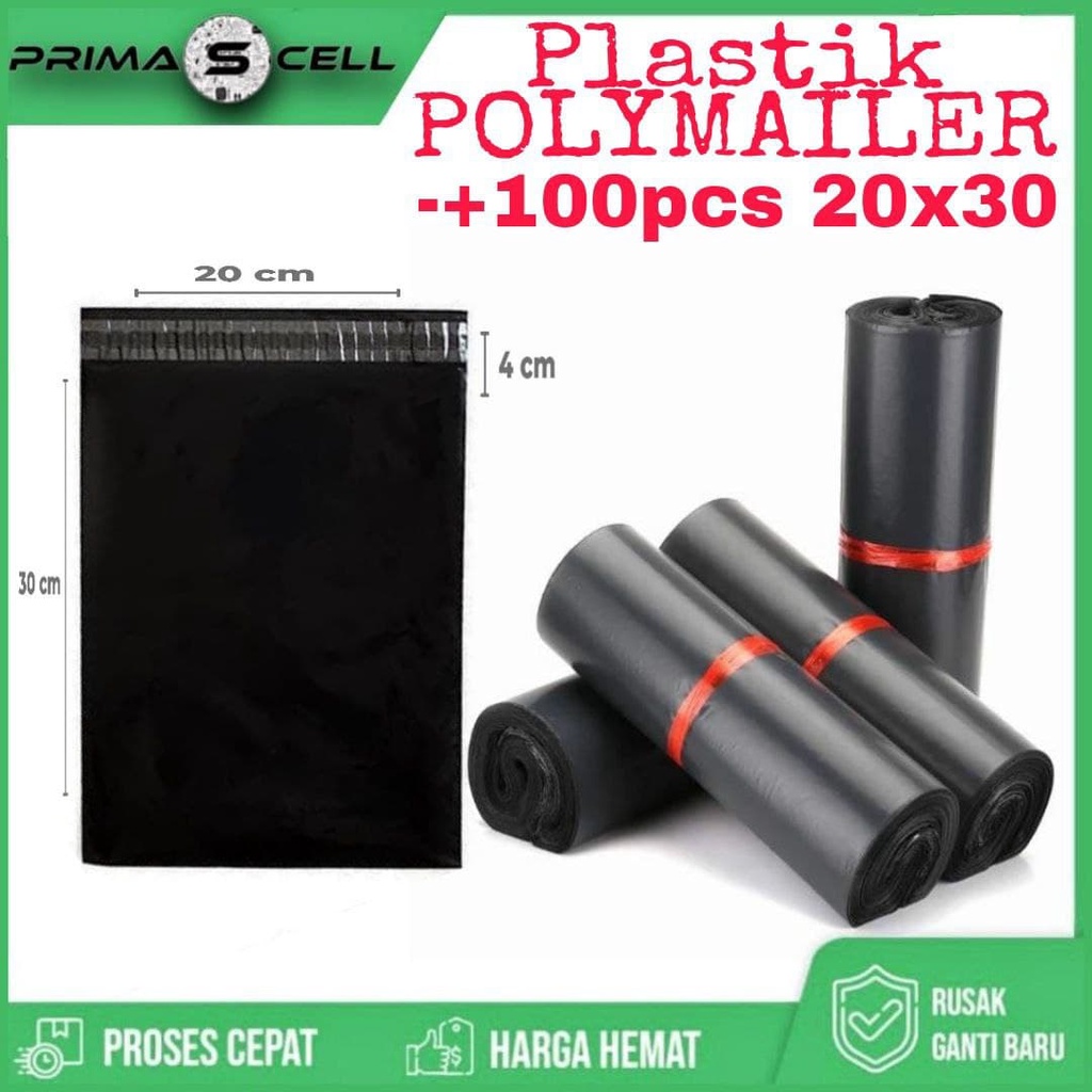 

Plastik Polymailer Hitam 20x30 Plastik Packing Online