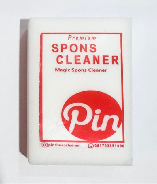 Pin Spons Cleaner PEMBERSIH PENCUCI SEPATU SUEDE CANVAS KULIT TAS HELEM KOPER STROLLER SHOE CLEANER