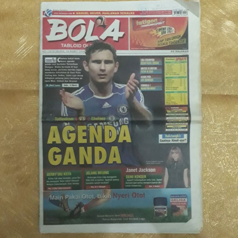 Majalah TABLOID BOLA 18 Maret 2008