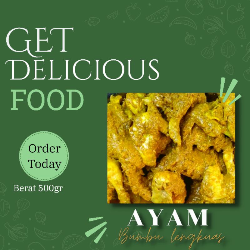 

Ayam Bumbu Lengkuas/Ayam ungkep bumbu Lengkoas siap Goreng