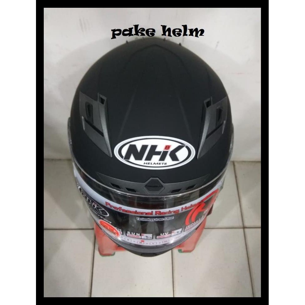 Helm Nhk Rx 9 Solid Hitam Doff Full Face Rx9