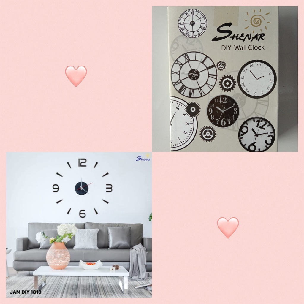 JAM DINDING TEMPEL MODEL ANGKA BY SHENAR