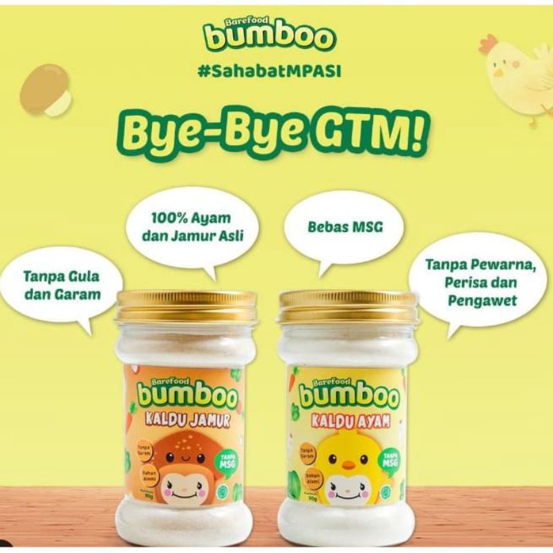 Barefood Bumboo Kaldu Asli Ayam Jamur Keju Asli Bubuk bumbu masak penambah rasa makanan anak MPASI bayi No MSG garam gula penambah rasa Australia Cheddar Cheese weight gain BB booster penambah berat badan anak