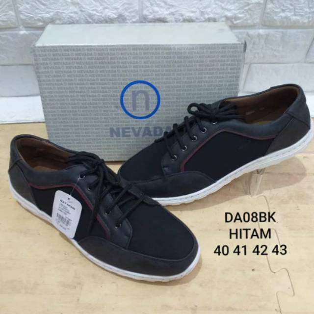 Sepatu nevada pria warna hitam,coklat,navy