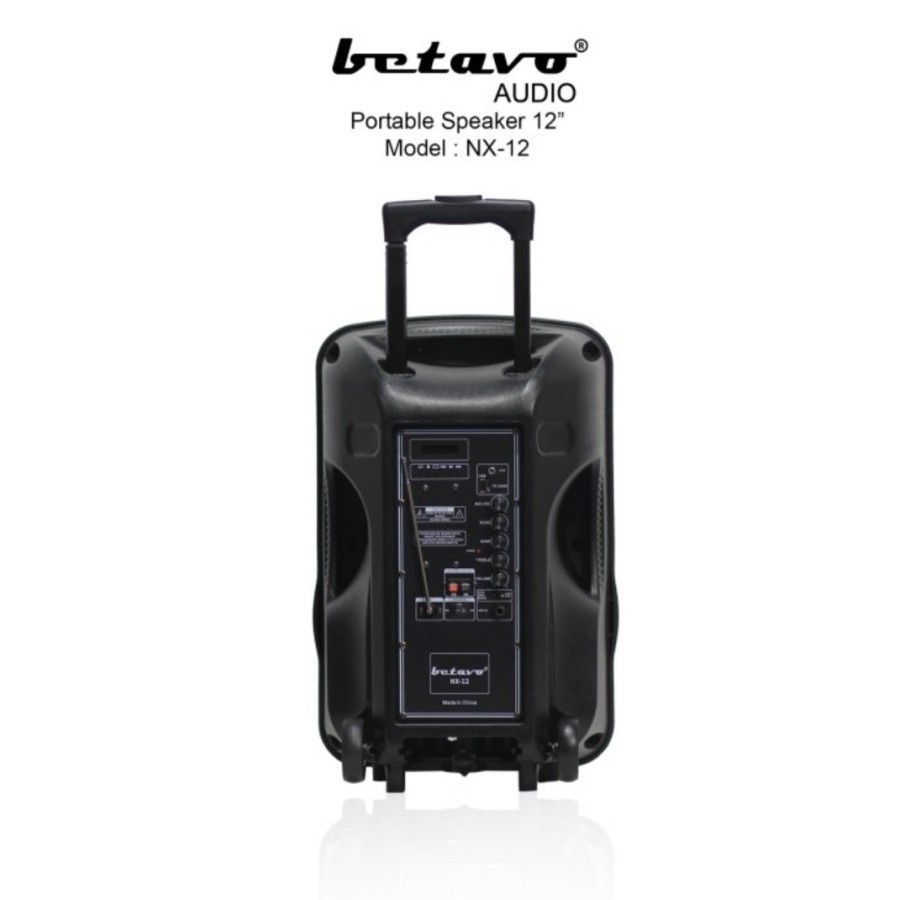 Speaker aktif portable betavo 12 inch Nx12 bluetooth wireless nx 12