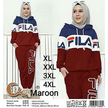 PIK - Setelan Training Bella Hoodie Jumbo XL, XXL, 3XL, 4XL/ Baju Olahraga Wanita Jumbo/ Training Wanita