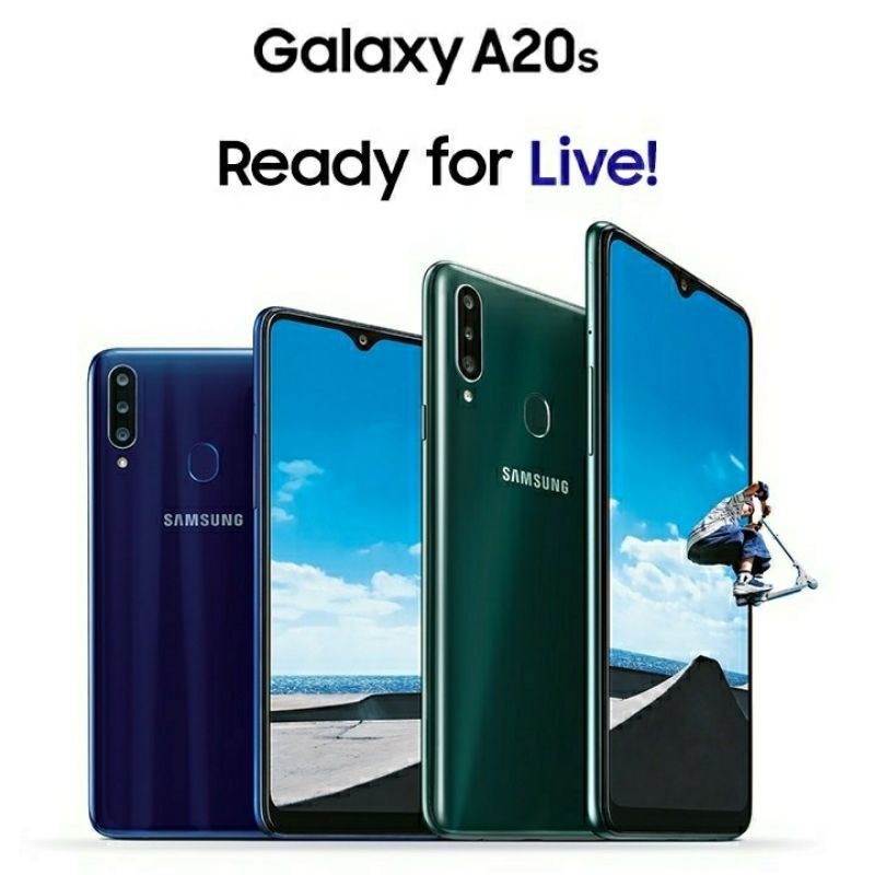 Hp Samsung Galaxy A20s Ram 4/64 GB Original Segel Garansi Resmi Murah