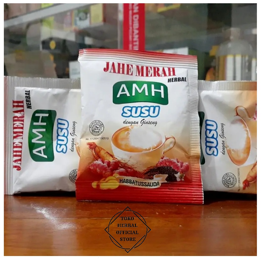 

Jahe Merah Susu AMH 1 Renceng Plus Gingseng & Habbatussauda | Original_