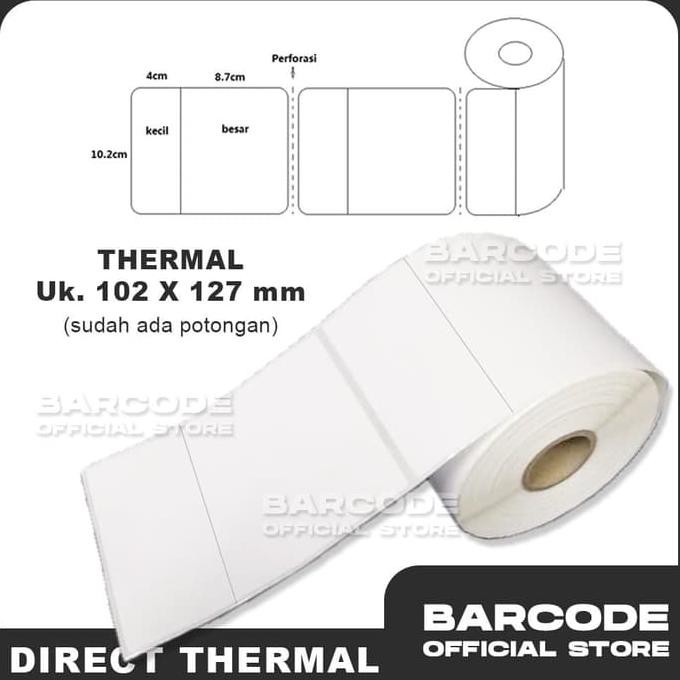 

Paling Dicari] Label Barcode 102 X 127 Mm 1 Line Gap Core 1" ( Resi Jne ) Thermal