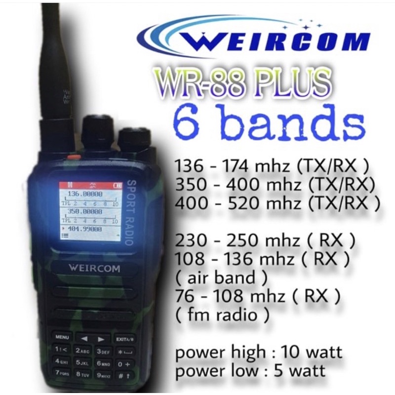 HT WEIRCOM WR 88 PLUS 6 Band