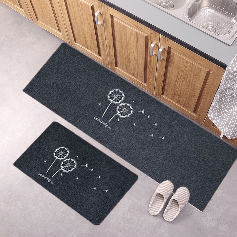 Dirt-proof Kitchen Floor Mat Keset Panjang Dapur Anti Kotor Alas Lantai Kamar Tidur Depan Rumah Anti Slip Polyester