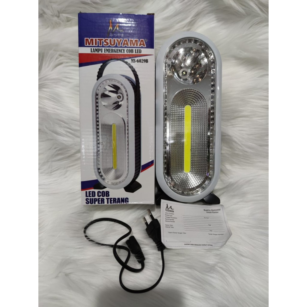 Lampu Emergency Led Mitsuyama MS-6029B Led 1W+COB