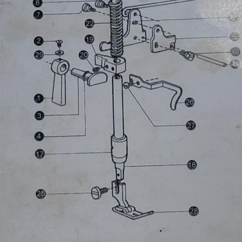 22T7-15 Baut Sepatu Mesin Jahit High Speed Industrial