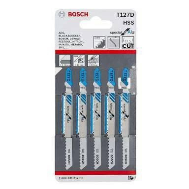 BOSCH T 127 D T 128 D Mata gergaji Jigsaw Potong Blades Alumunium