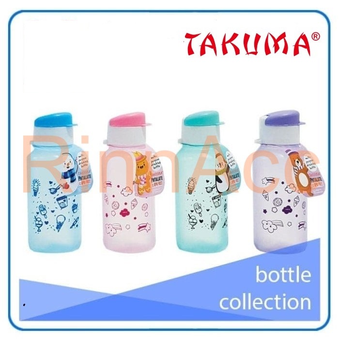 Botol Air Minum Fliptop Takuma 350mL / Botol Tempat Minum Anak / Eco Botol / Bottle / Wadah