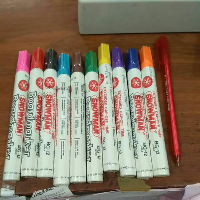 

Spidol white board snowman satuan ( warna bs cantumkan di pesanan)