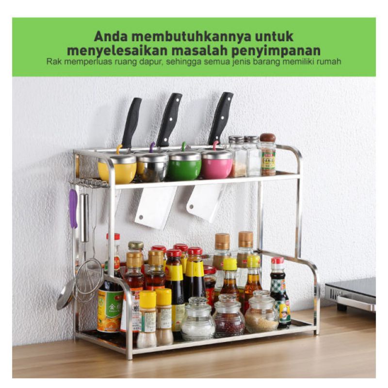 Rak stainlesss 2 susun/Rak Dapur stainless 2 susun/Rak stainless