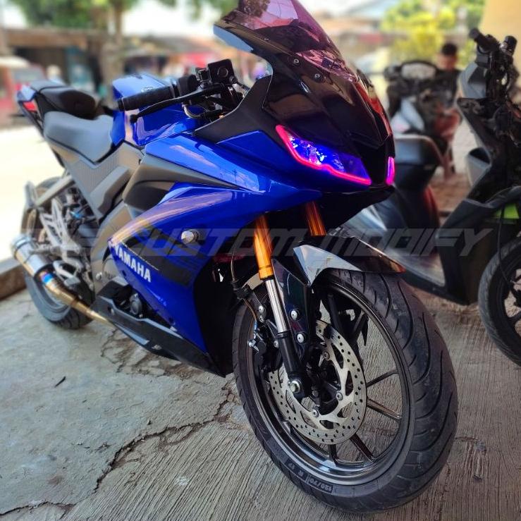 Langsung Beliii.. LAMPU ALIS DRL NEW R15 V3 BONUS DEVIL EYES LAMPU ALIS YAMAHA ALL NEW R15  LAMPU SE